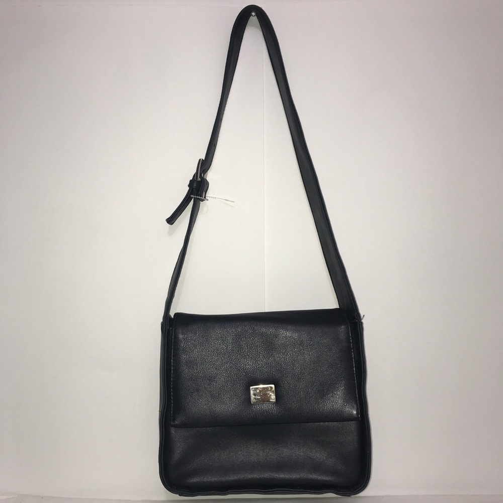 Vanity Fair Navy Thick Zipper Sleek Soft Crossbody
